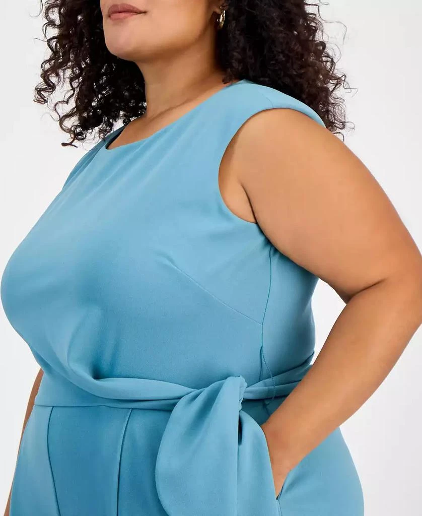 Plus Size Cropped Side-Tie Sleeveless Jumpsuit – On Sale Now with