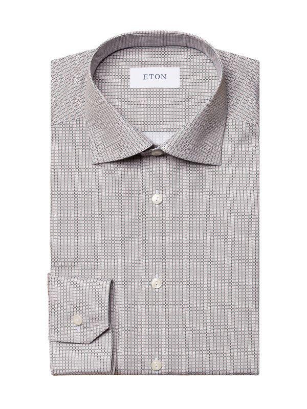 Eton Contemporary-Fit Medallion Print Dress Shirt