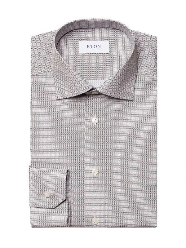 Eton Contemporary-Fit Medallion Print Dress Shirt 1