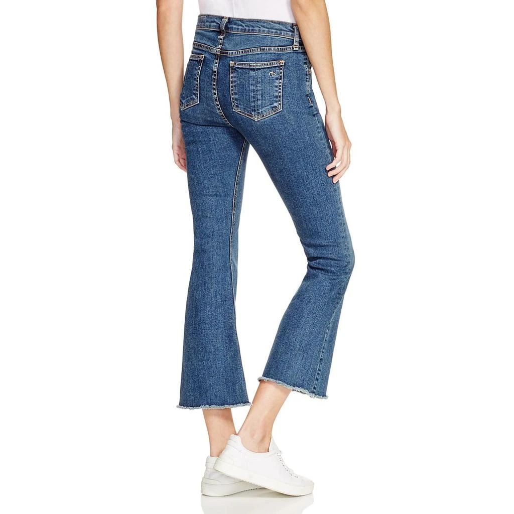 Rag & Bone Womens Paz Wash Flare Cropped Jeans 2