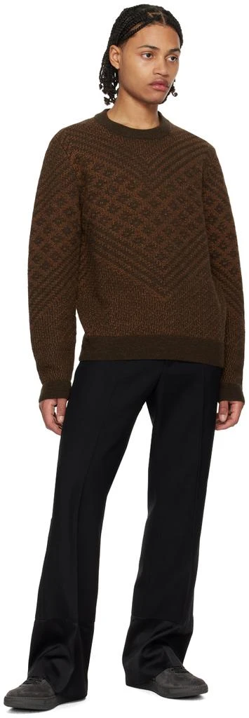 WALES BONNER Brown Henri Sweater 4