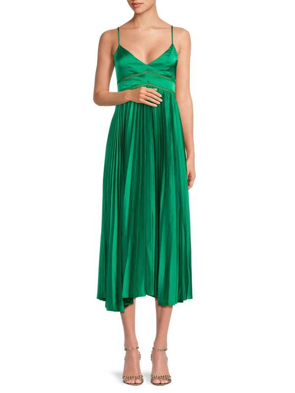green emerald velvet dress Ginette Maxi Dress Forest Green