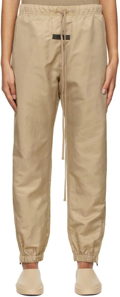 Essentials Tan Nylon Track Pants 1