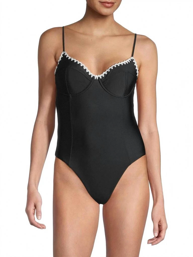 Ramy Brook Addisyn One Piece Swimsuit In Black 1