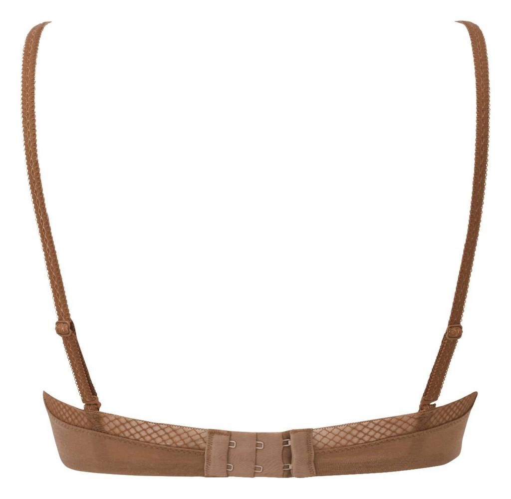 Gossard Glossie Sheer Bra In Bronze