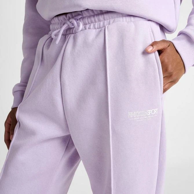 SUPPLY & DEMAND Women's Pink Soda Sport Fuse Fleece Jogger Pants 5