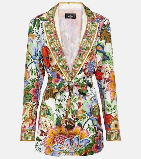 ETRO Floral silk wrap jacket 1