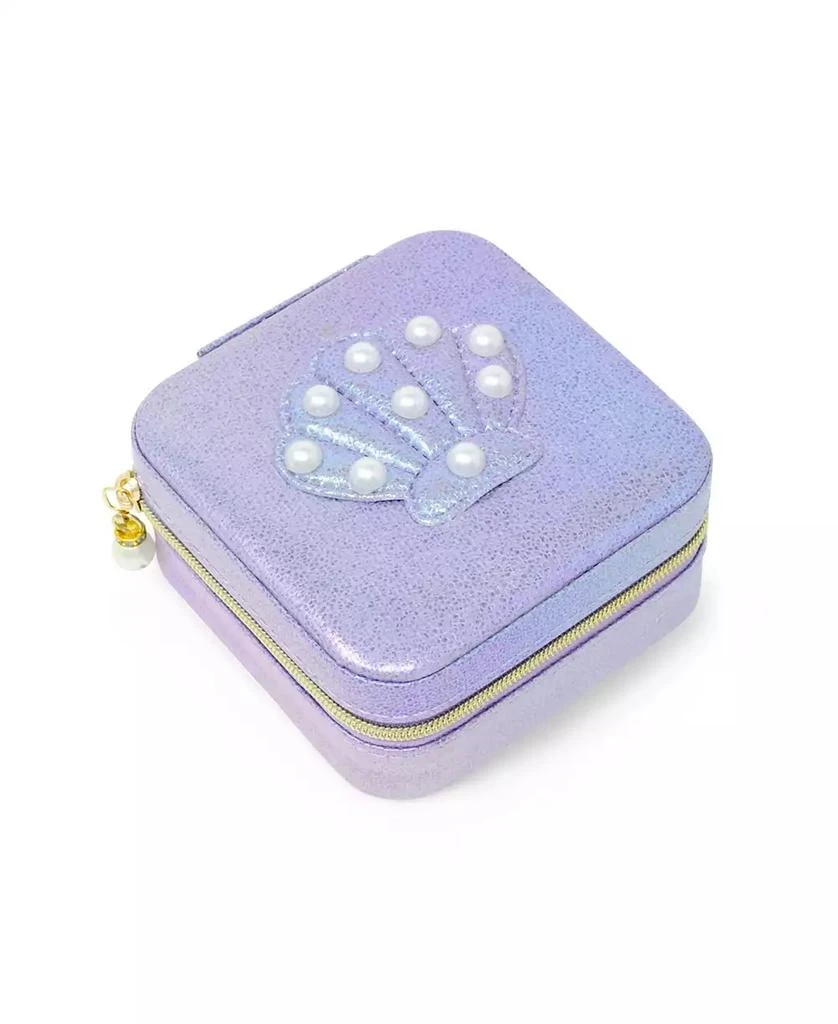 ZOMI GEMS Girls Mermaid Seashell Pearl Jewelry Box, Hot Pink
