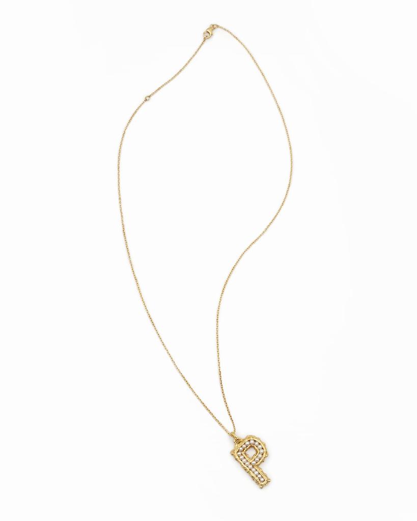 PACHAREE Mini Pearls Alphabet Necklace