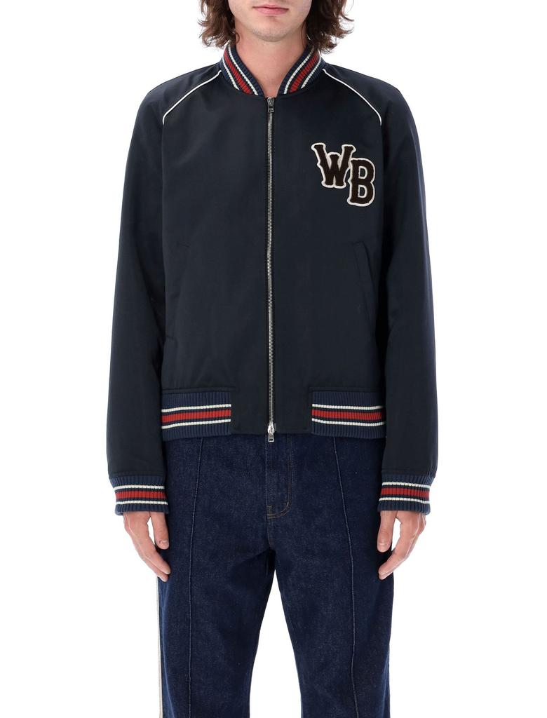 [わい]WALES BONNER Varsity Jacket Wales Bonner Sky Varsity Jacket Tan Navy | SOMEWHERE®