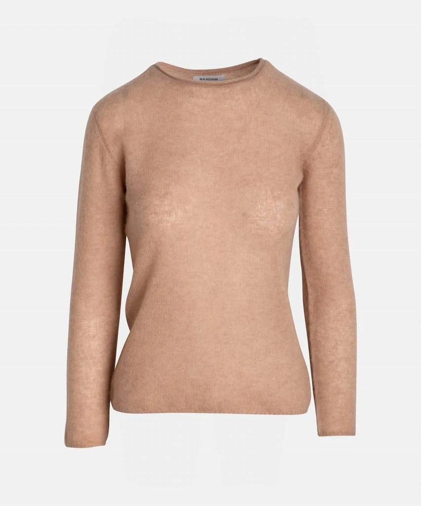 Naadam Naadam - Women's Featherweight Cashmere Slim Crewneck Sweater 1