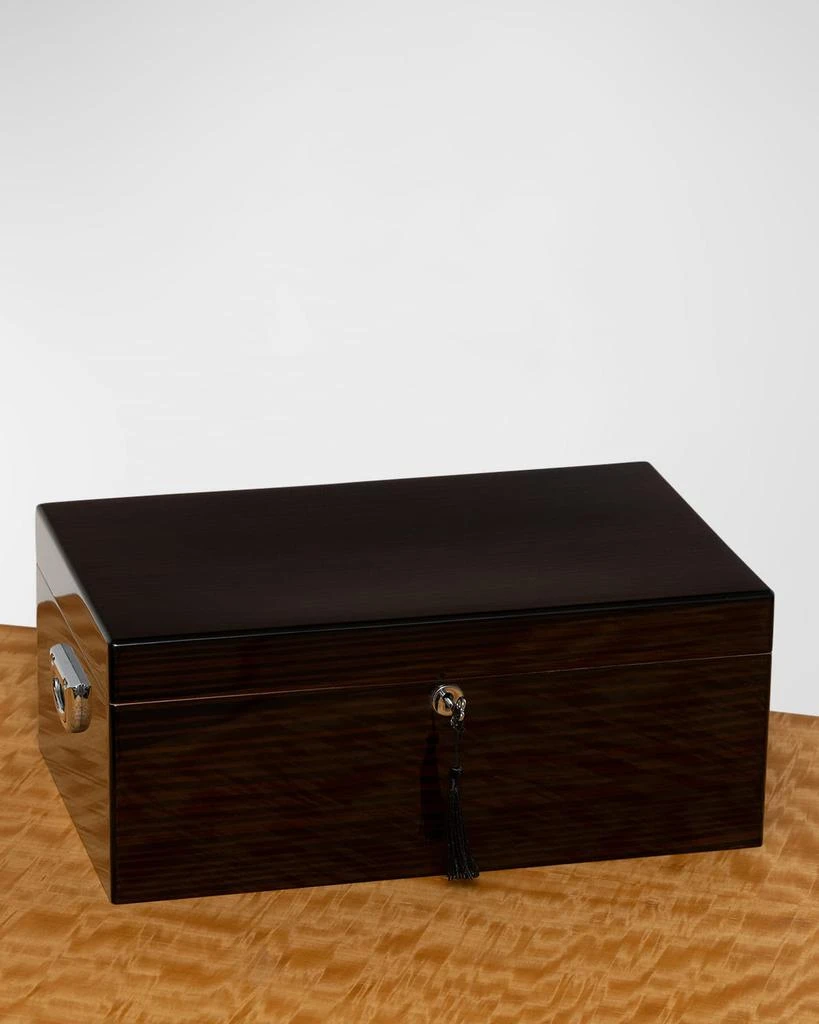 Bey-Berk Walnut Wood 120-Cigar Humidor 3