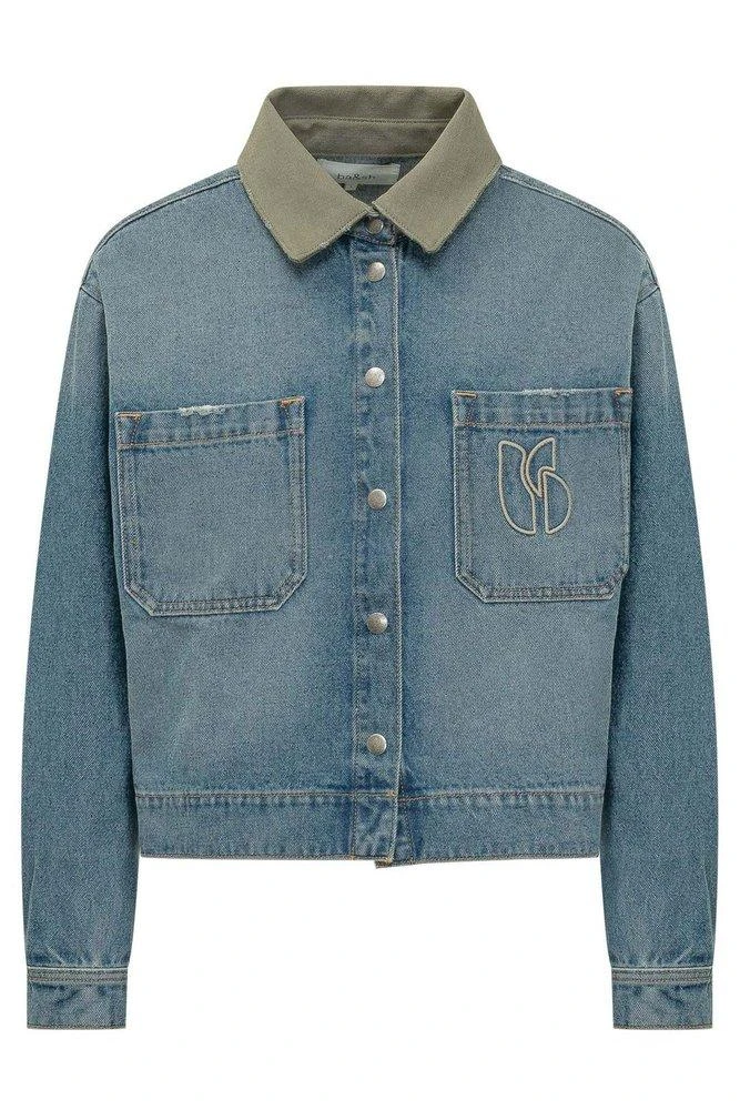 ba&sh ba&sh Vigilio Contrast-Collar Denim Jacket