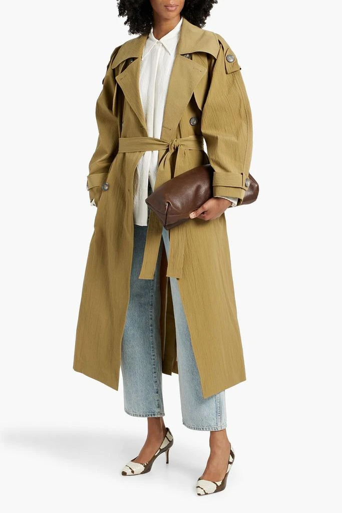 RÓHE Cotton-blend seersucker trench coat 2