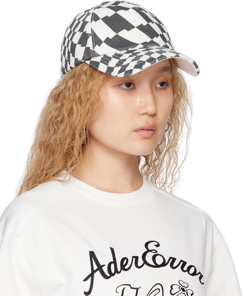 ADER error Blue & White Check Cap