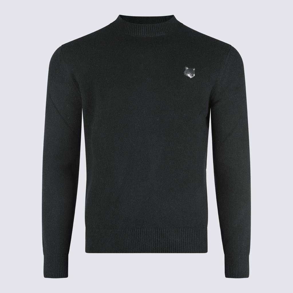 Maison Kitsune Maison Kitsuné Black Wool Knitwear