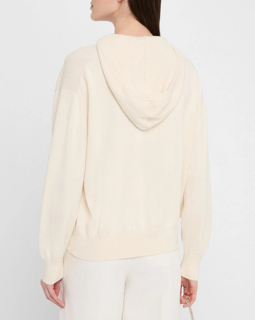 ROSETTA GETTY Layered Knit Hoodie 3