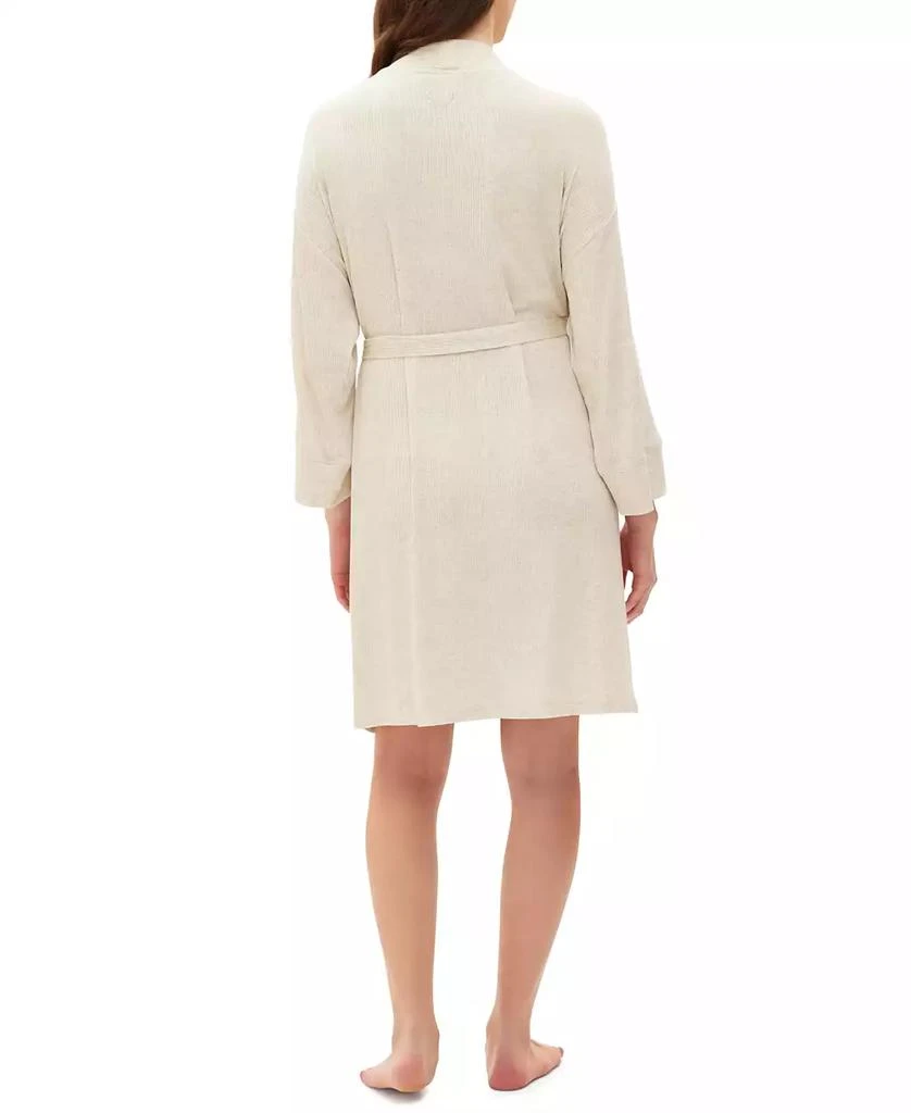 GAP Women's Long-Sleeve Ribbed Belted Robe 2