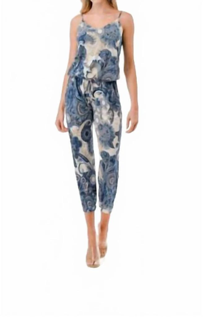ariella Ariella - High Rise Paisley Jumpsuit