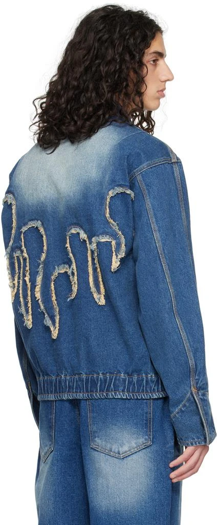 We11done Blue Faded Denim Jacket 3