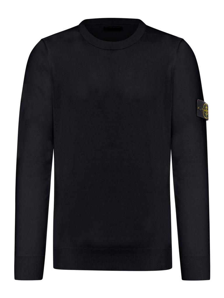 Stone Island COTTON SWEATER WITH COMPASS APPLICATION