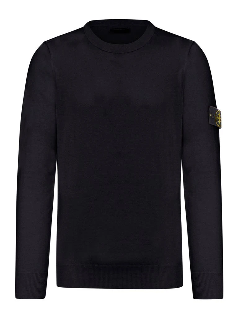 Stone Island COTTON SWEATER WITH COMPASS APPLICATION 1