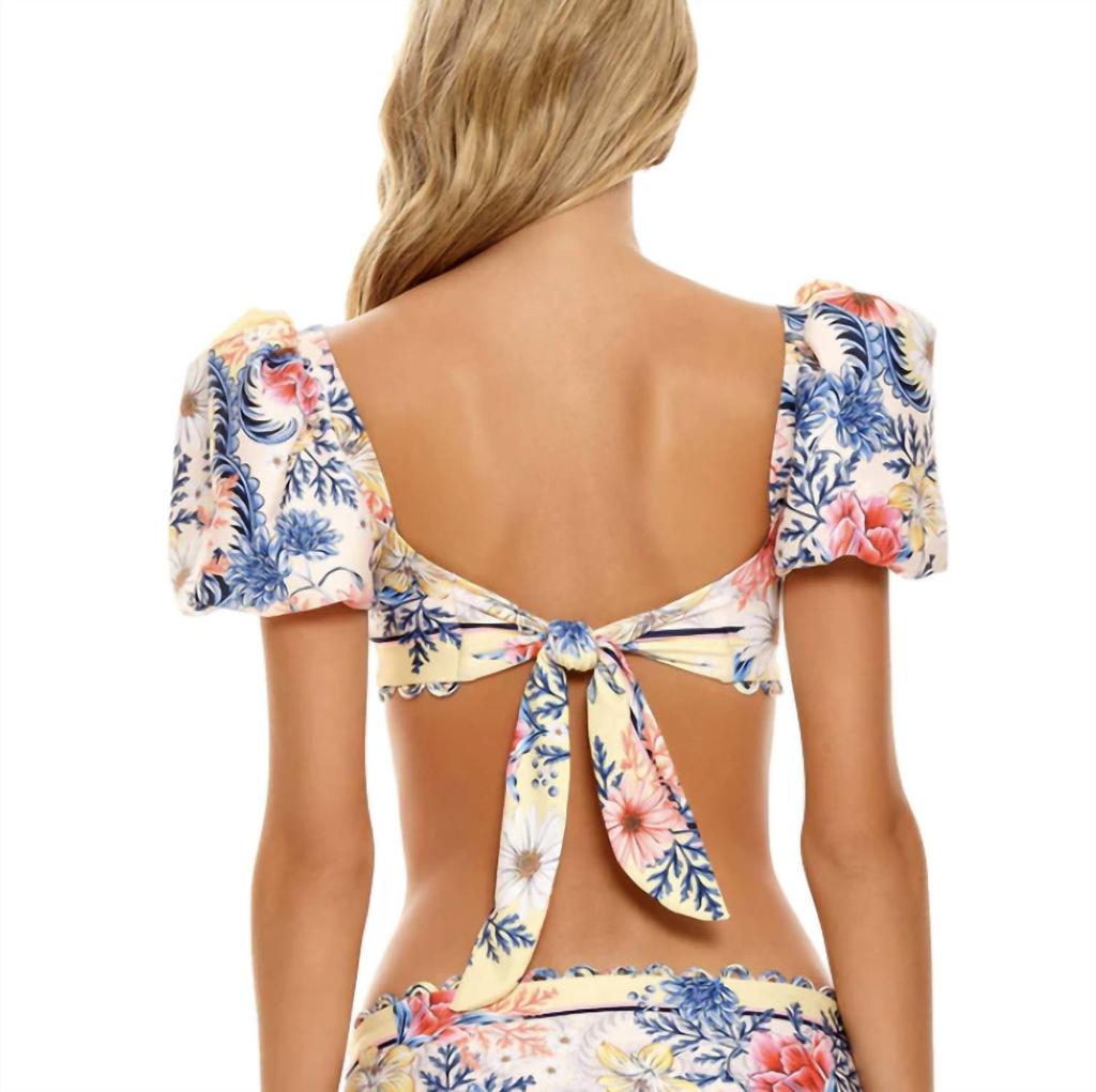 Agua Bendita Calista Top In Floral