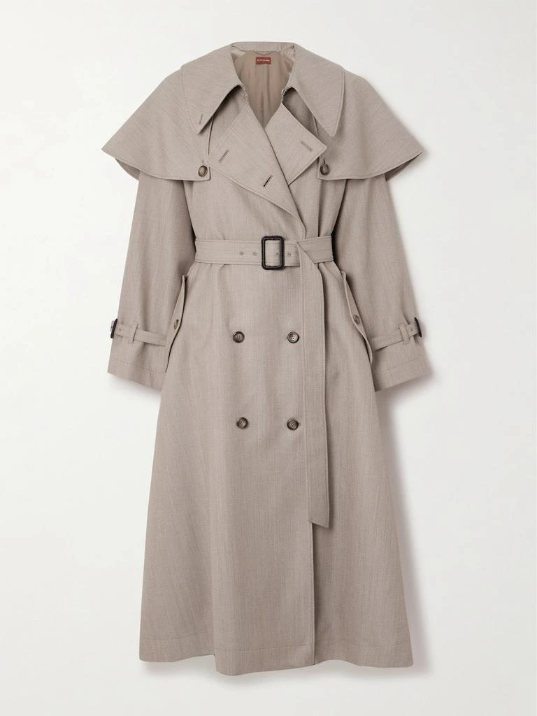 Altuzarra Billie 双排扣配腰带羊毛风衣 1