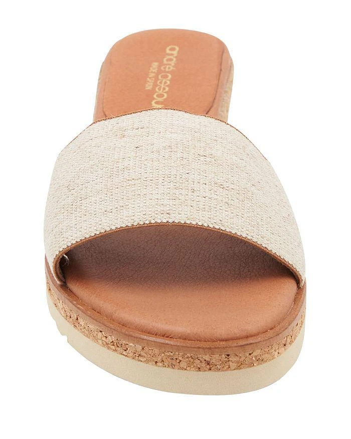 Andre Assous Women's Nessie Slip On Slide Espadrille Wedge Sandals 6