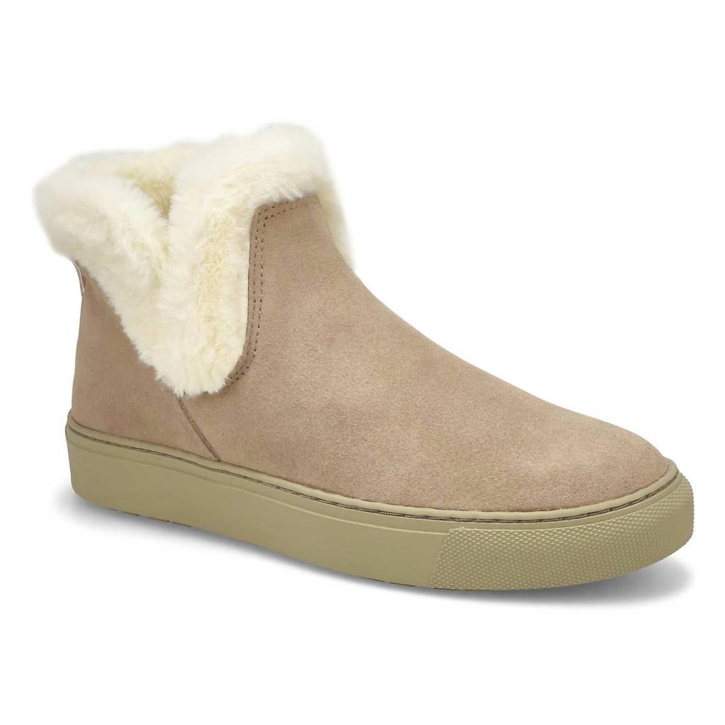 Cougar Women's Duffy Suede Waterproof Winter Boots In Mushroom