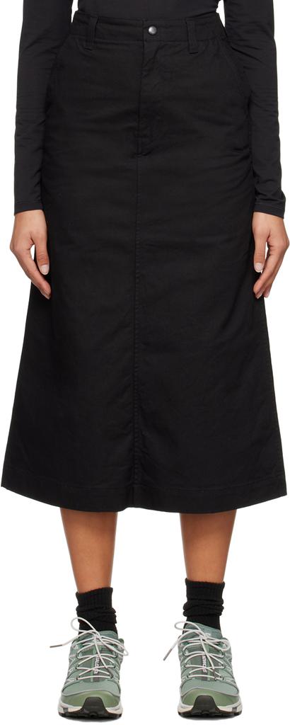 Snow Peak Black Takibi Chino Maxi Skirt