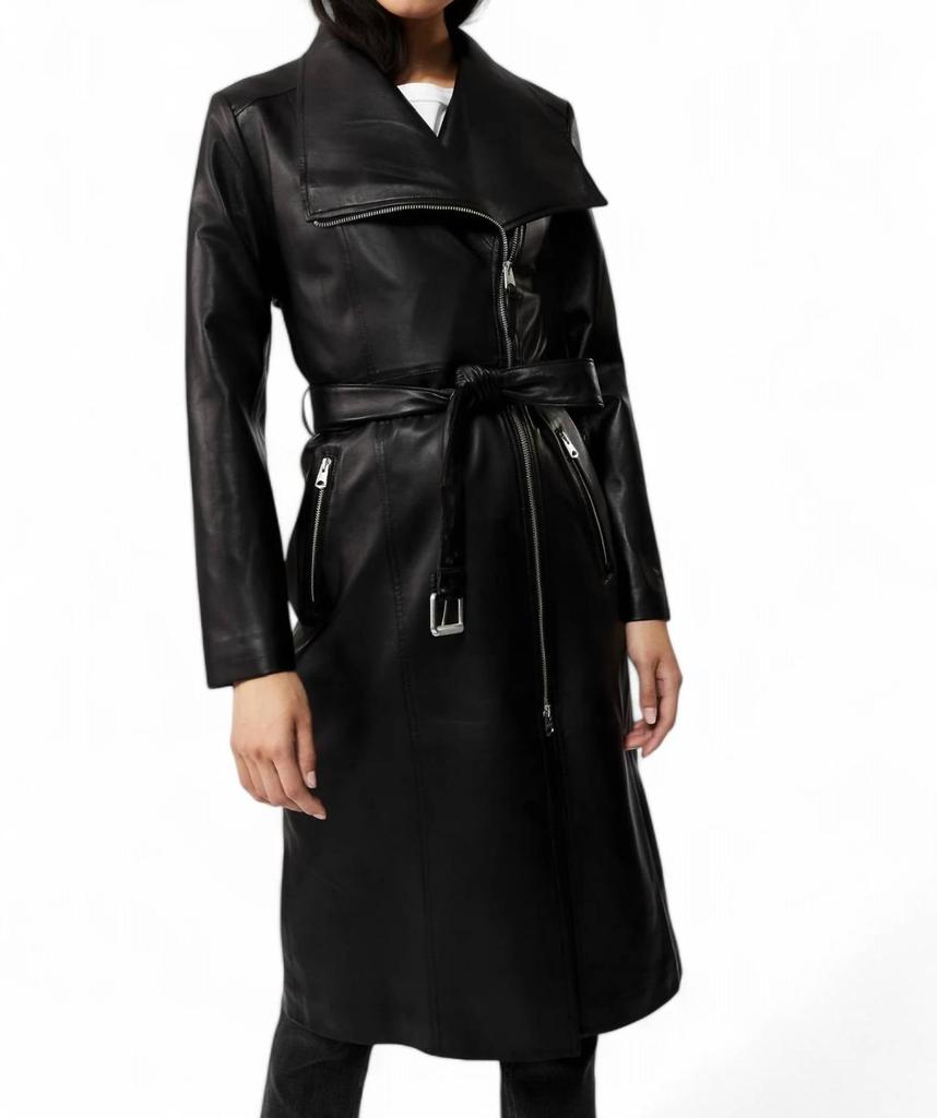 Mackage Mackage - Estela Tailored Leather Trench Coat