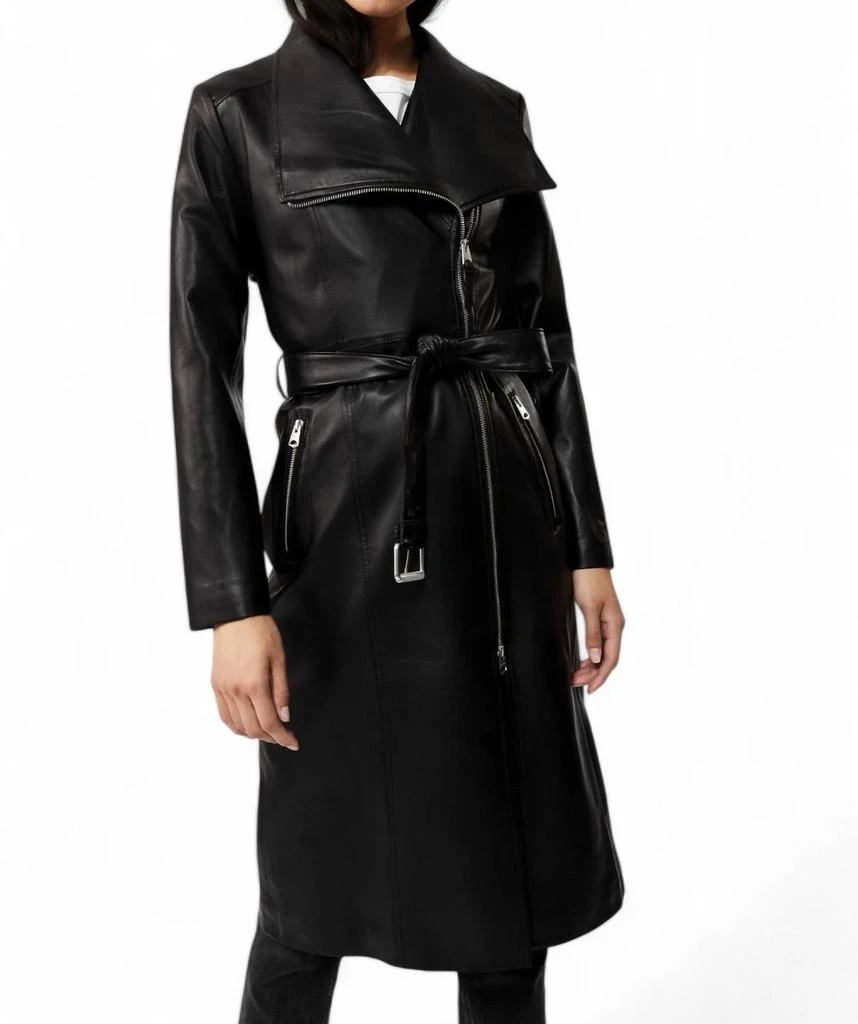 Mackage Mackage - Estela Tailored Leather Trench Coat 1