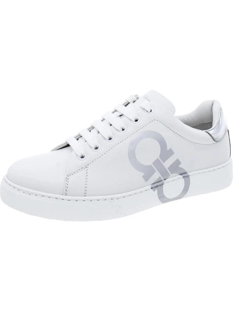 Salvatore Ferragamo NUMBER Womens Leather Lifestyle Casual and Fashion Sneakers 1