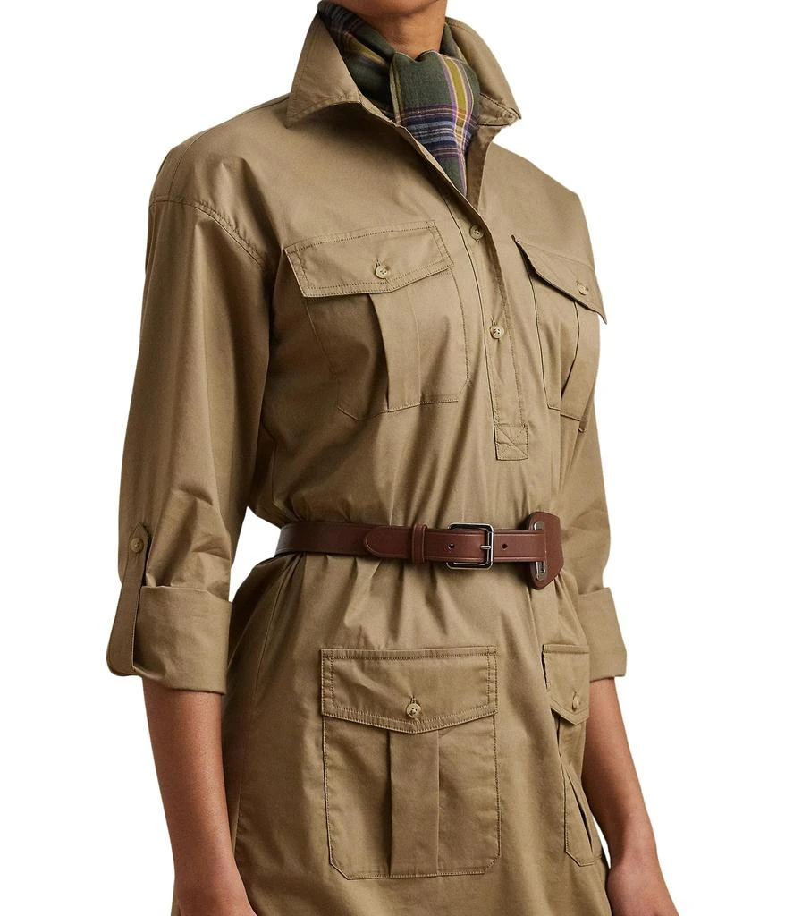 Ralph Lauren Belted Cotton-Blend Shirtdress 3