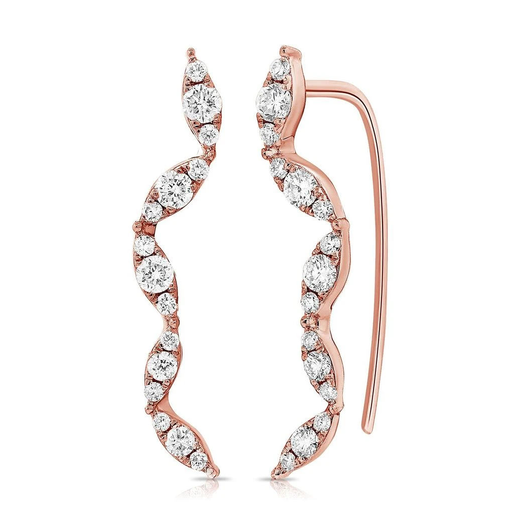 Sabrina Designs 14k Gold & Diamond Ear Climber Earrings 3