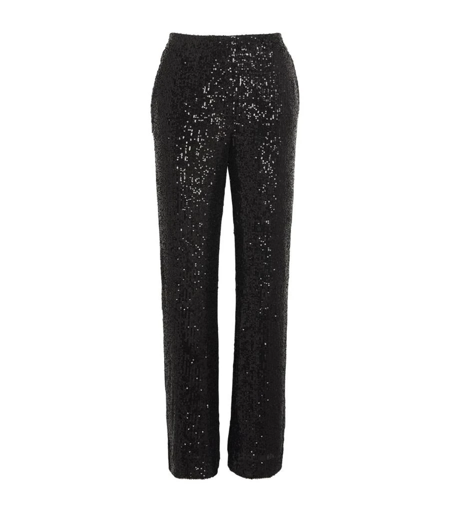 Claudie Pierlot Sequin-Embellished Straight Trousers 1