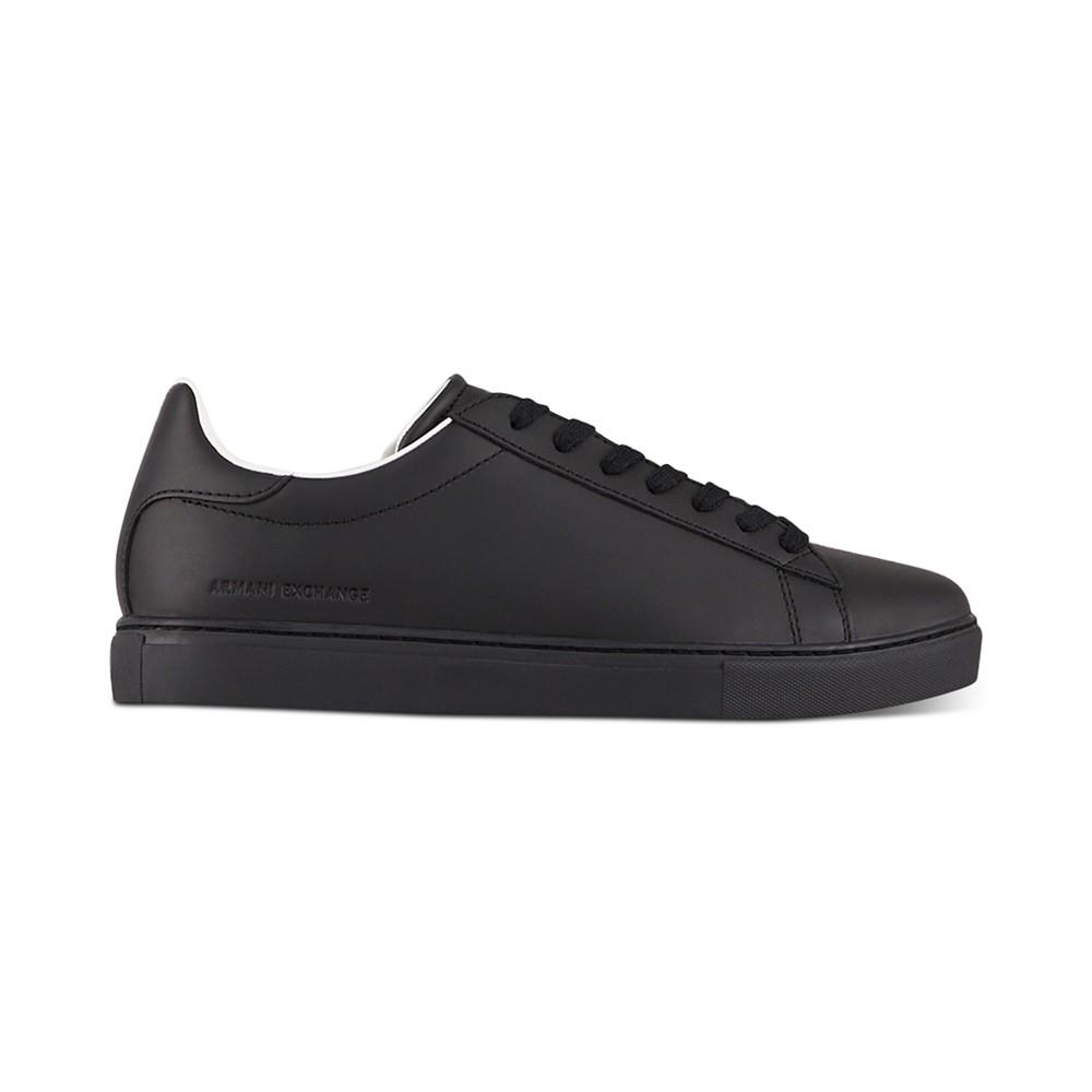 A|X Armani Exchange Men's Low Top Leather Sneaker