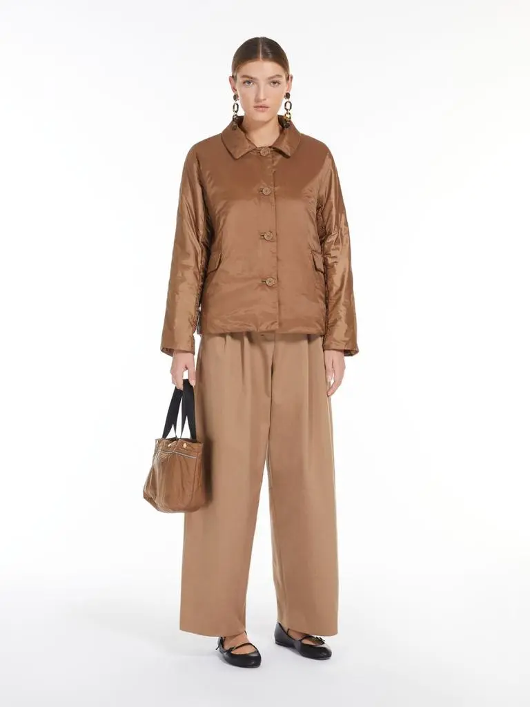 Max Mara Water-repellent technical canvas jacket 8