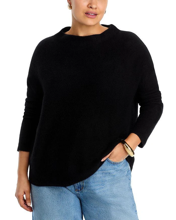 C by Bloomingdale's Cashmere Mock Neck Brushed Cashmere Sweater - Exclusive 7