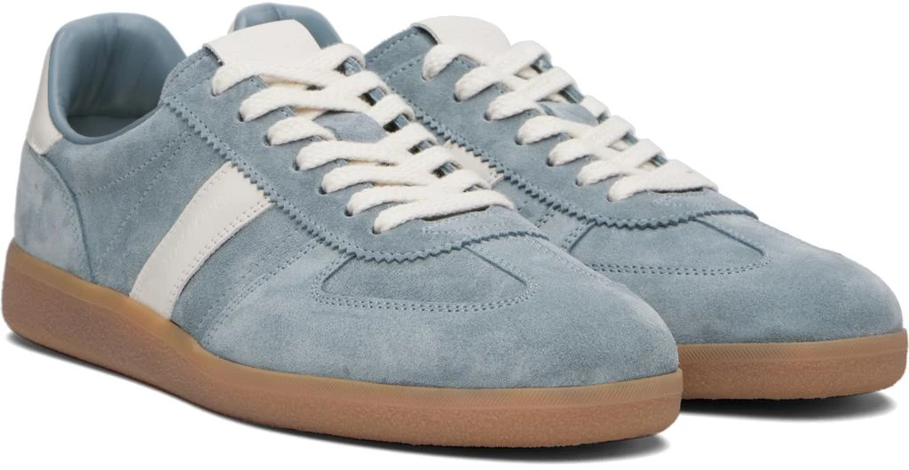 Tom Ford Blue Suede Archer Sneakers 4