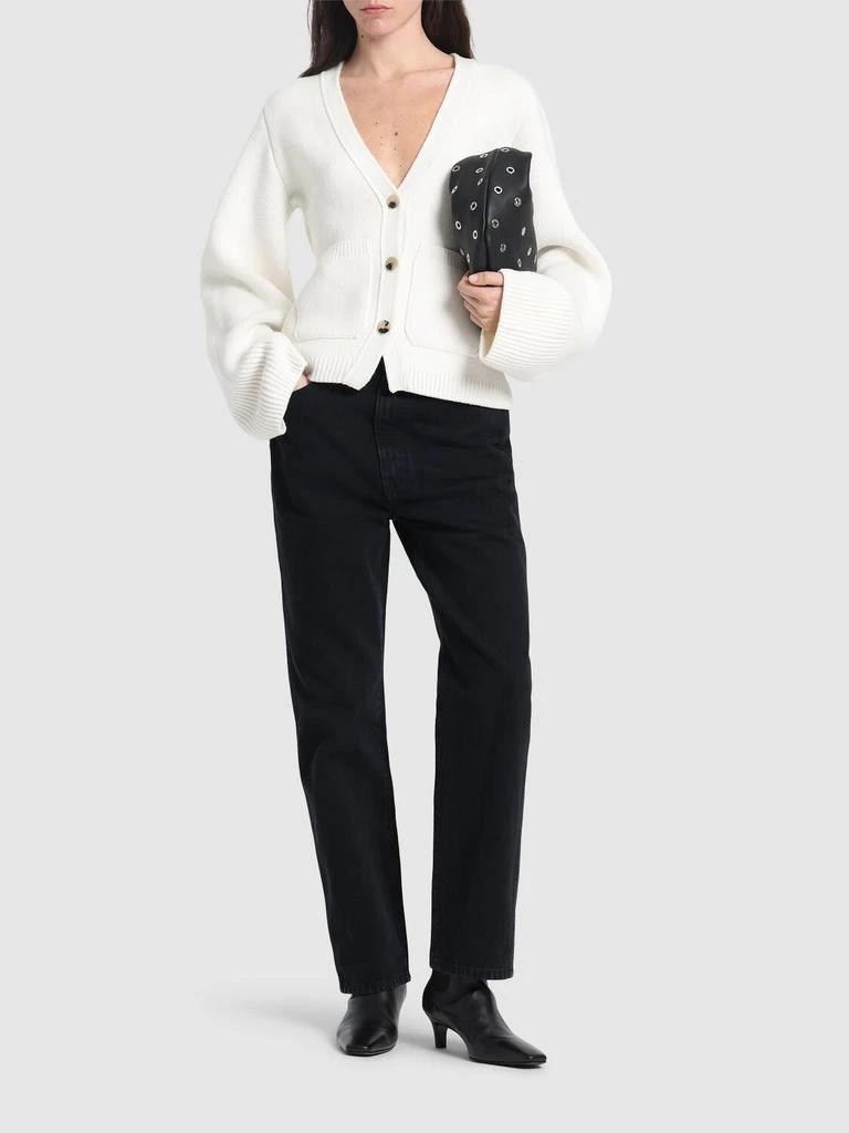 Khaite Abigail High Rise Straight Jean 1
