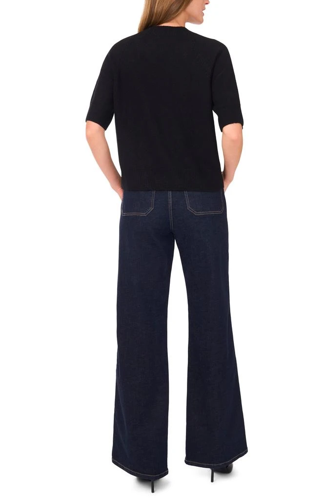 Vince Camuto Crewneck Short Sleeve Sweater 4