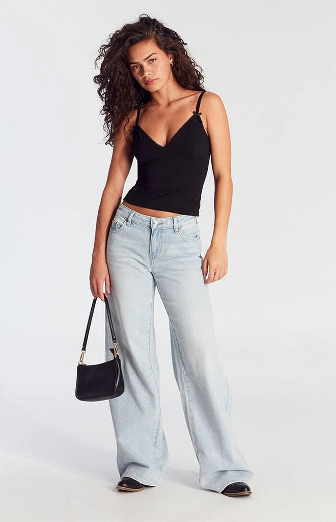 PacSun Casey Low Rise Baggy Jeans Light Indigo Wash 6