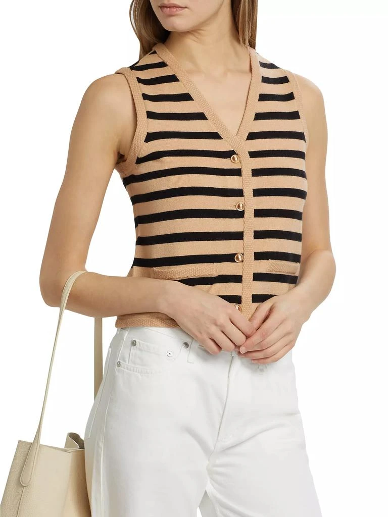 Design History Striped Knit Sweater Vest 6