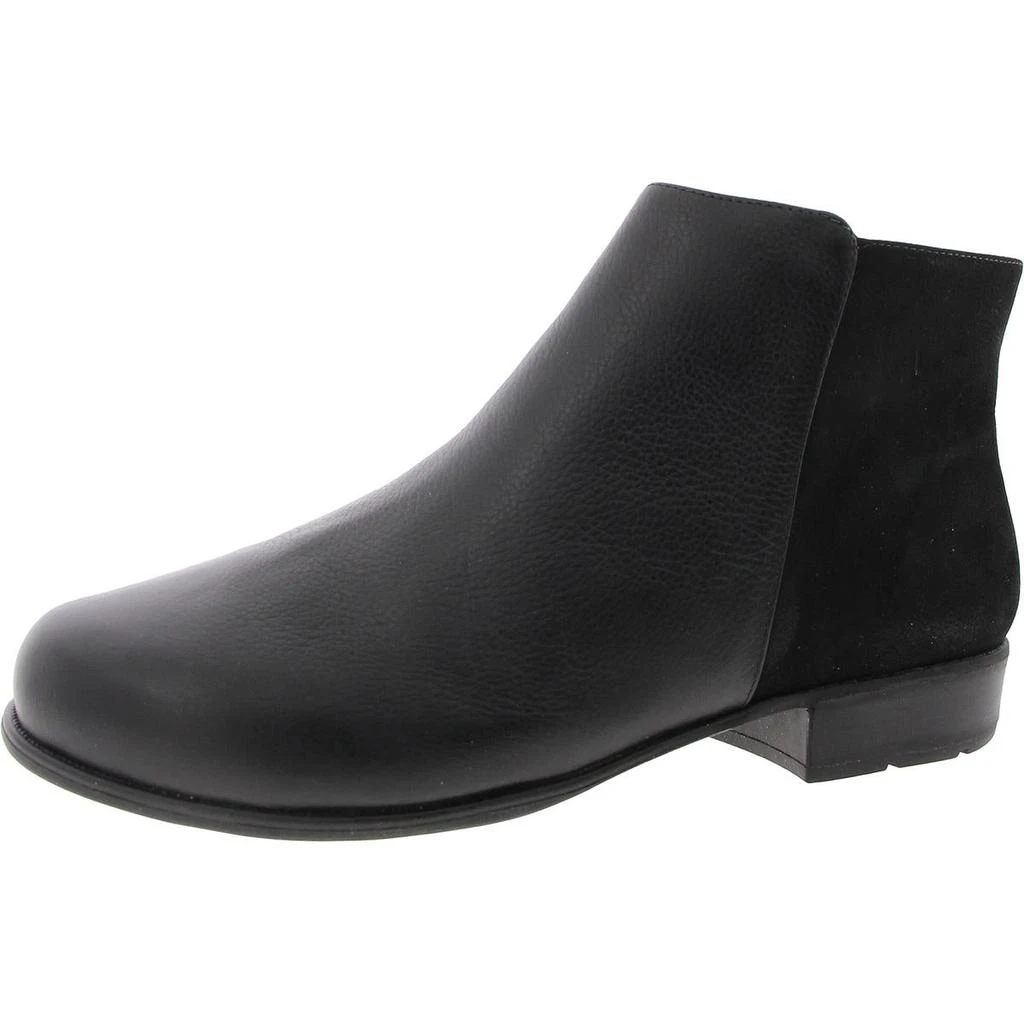 Walking Cradles Womens Zipper Leather Ankle Boots 1