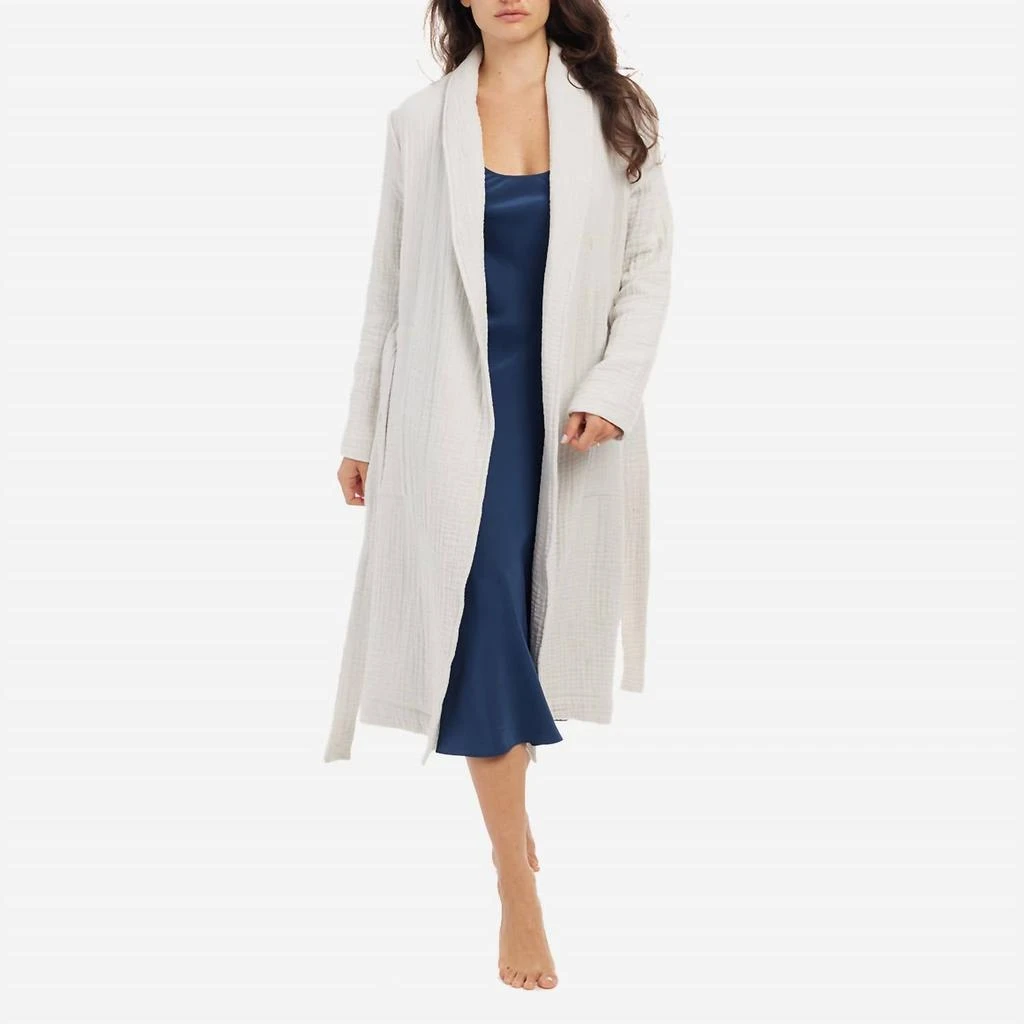 Skin Skin - Zoey Cotton Gauze Long Sleeve Robe 1