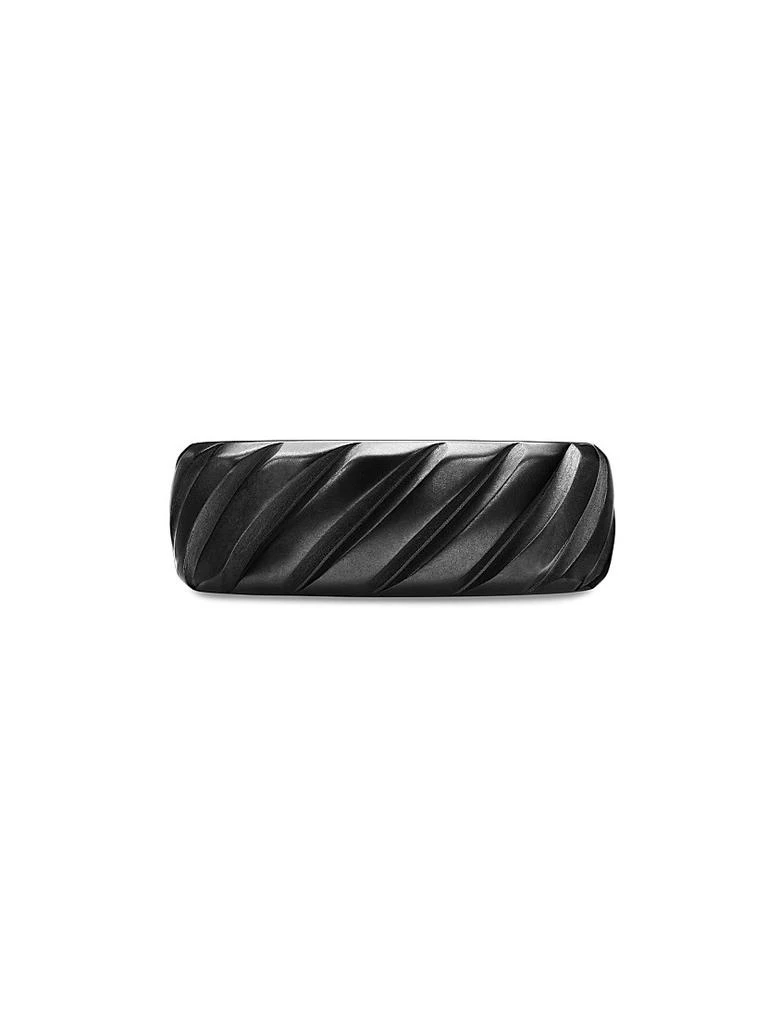 David Yurman Modern Cable Band Ring in Black Titanium, 9mm 4