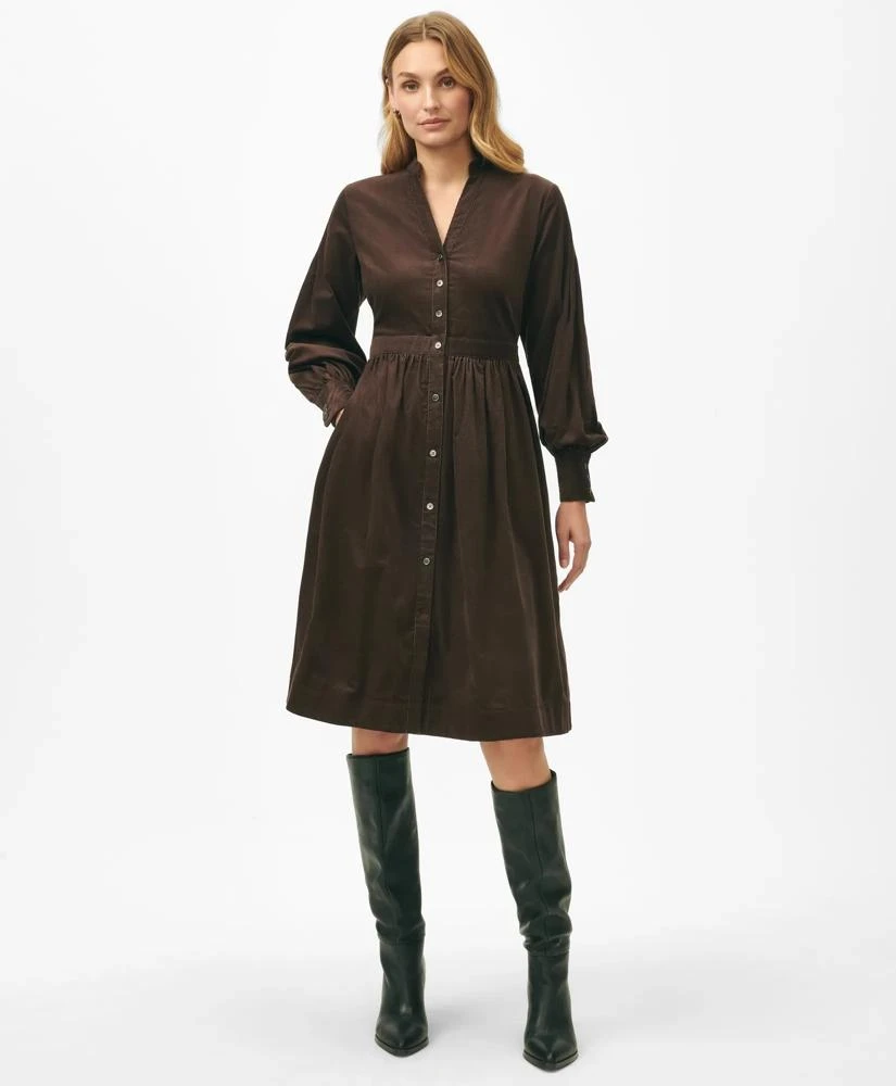 a line corduroy dress Women Lovely Corduroy A Line Dresses Q9916