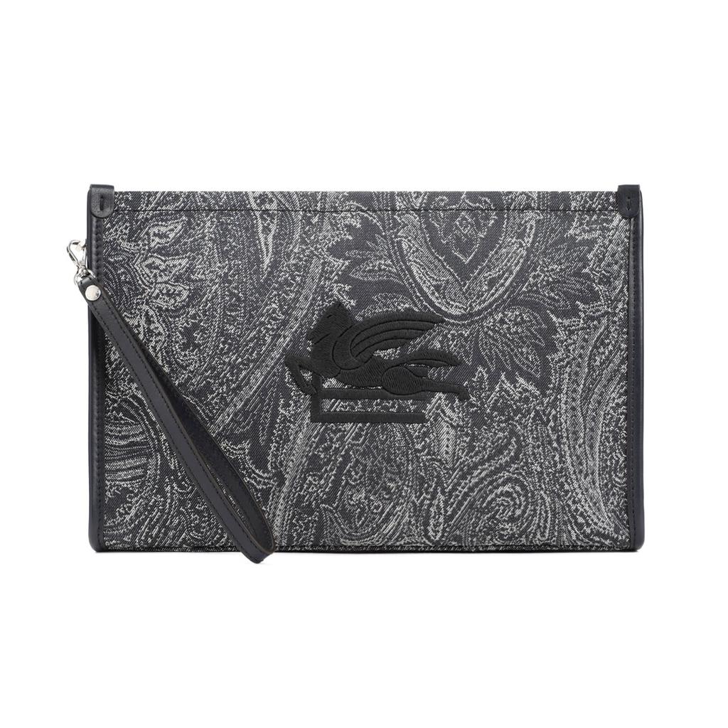 ポーチ Etro Pouch Paisley Media ETRO paisley-print Embroidered Pouch | Red | FARFETCH